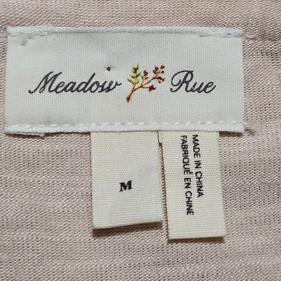 Meadow Rue Women’s Blush Med Top Embroidered Feminine Cottagecore Romantic - Picture 10 of 16